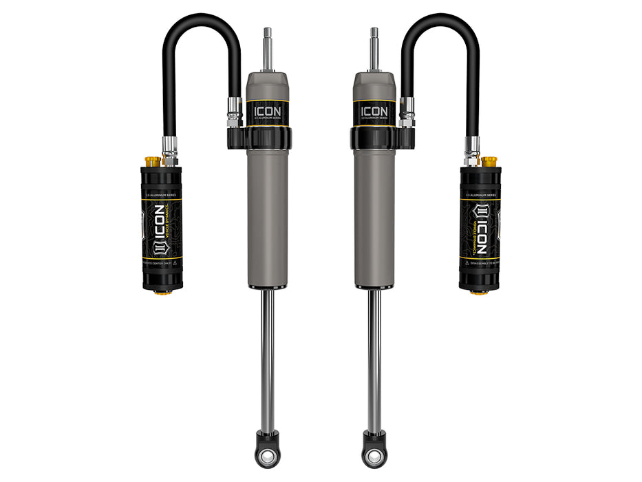 ICON 2024 Toyota Tacoma 0-1” Lift Rear V.S. 2.5 Aluminum Series Remote Reservoir Shocks W/ CDCV Pair