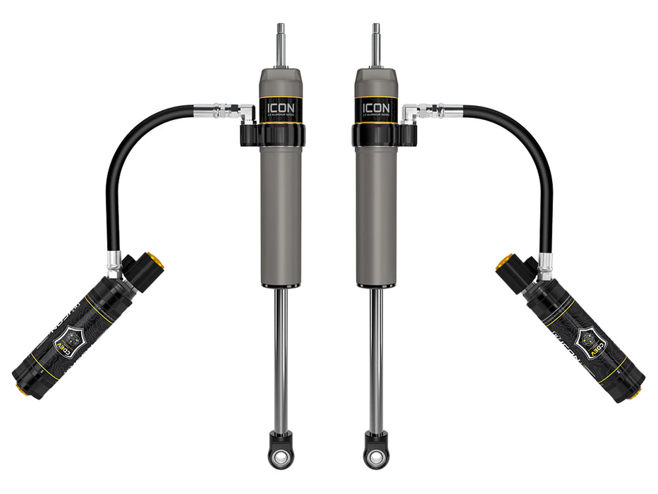 ICON 2023-2024 Ford F-250/F-350 Super Duty 4WD 4.5” Lift Front V.S. 2.5 Aluminum Series Shocks Remote Reservoir W/ CDEV Pair