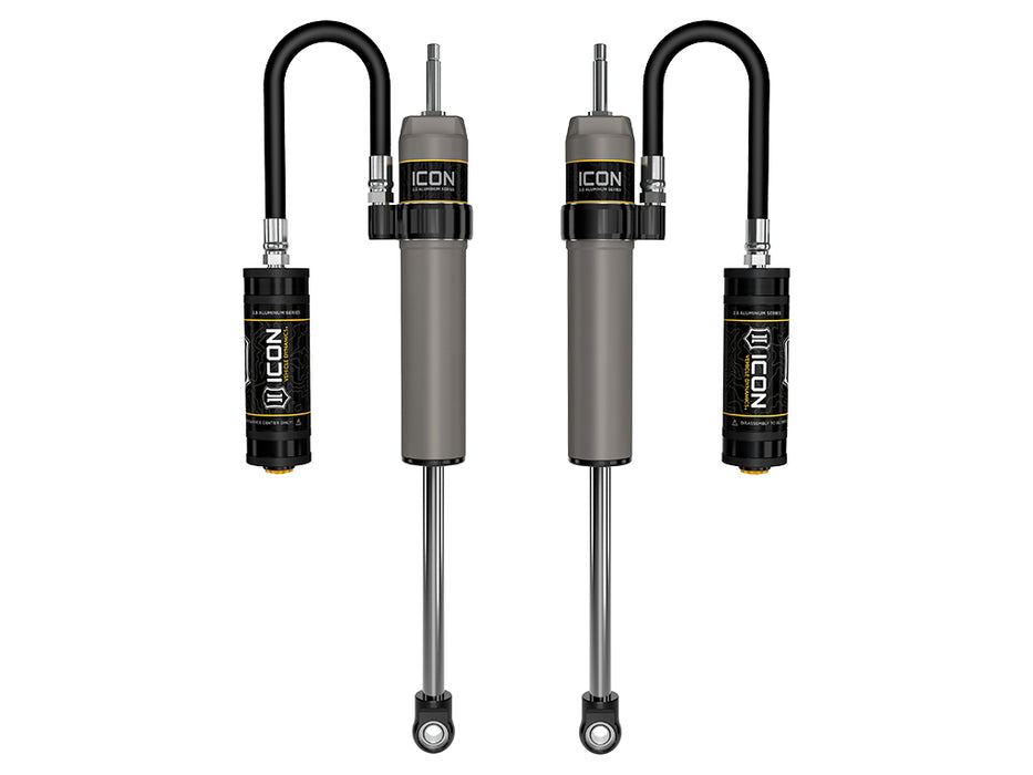 ICON 2023-2024 Ford F-250/F-350 Super Duty 4WD 4.5” Lift Front V.S. 2.5 Aluminum Series Shocks Remote Reservoir Pair