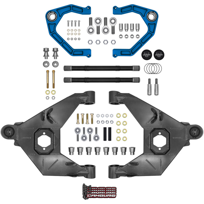 Camburg Engineering 2021-2025 Ford Bronco Excludes Raptor Blue KINETIK Uniball Trail Series Long Travel Kit 