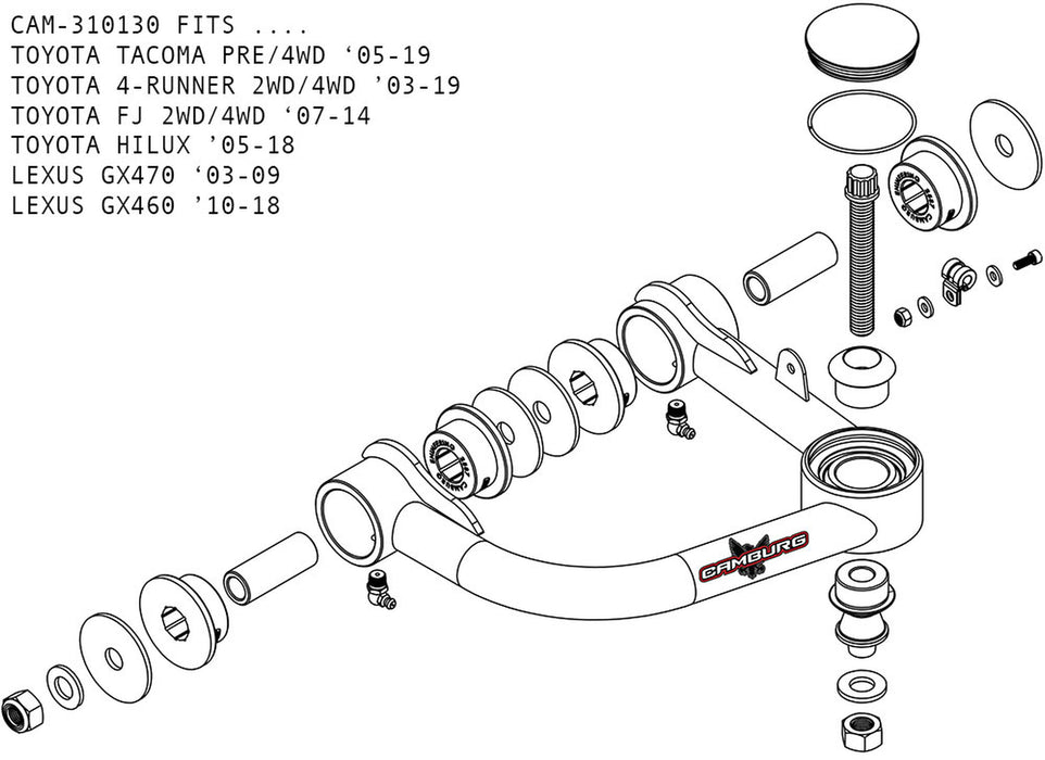 Camburg Engineering 2003-2009 Lexus GX470 FOX 2.5 Performance Camburg Series Lift Kit