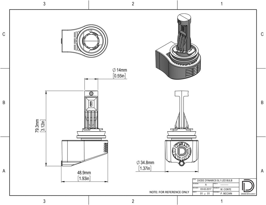 Diode Dynamics - DD0215S - H8 SL1 LED Fog Light (single)