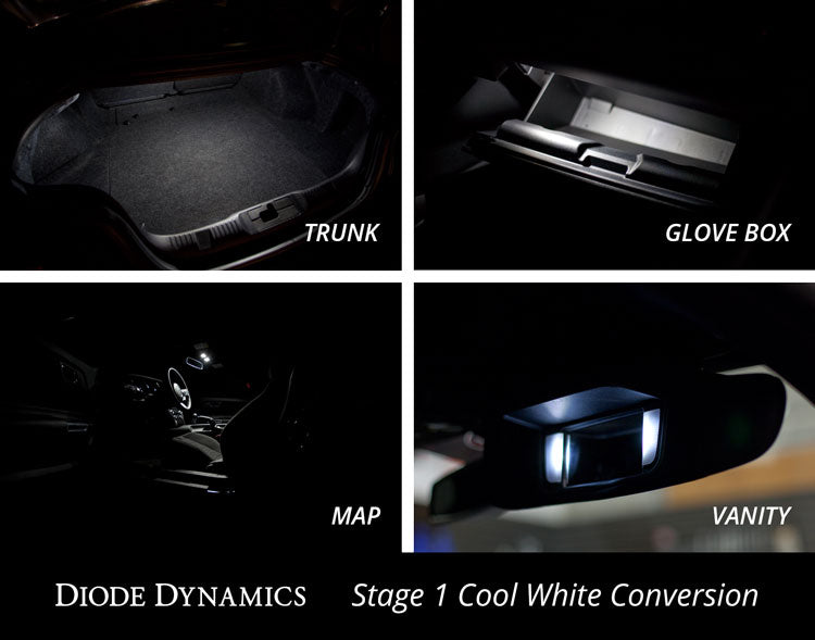 Diode Dynamics - DD0225 - 2015-2017 Mustang Interior Kit - Stage 1 (Cool White)