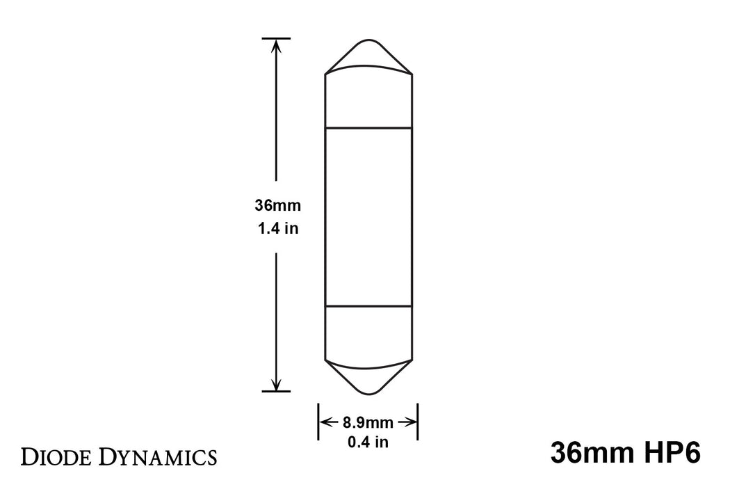 Diode Dynamics - DD0303P - 36mm HP6 LED Blue (pair)