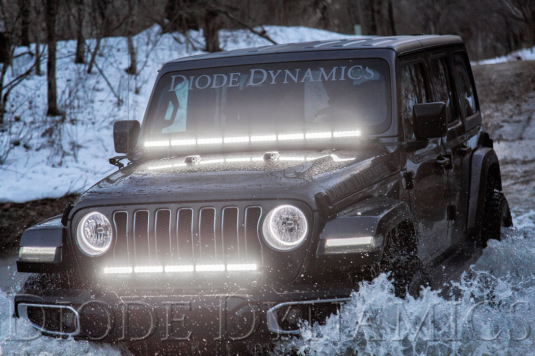 Diode Dynamics - DD6084 - Jeep 2018-2021 SS30 Bumper LED Kit White Flood Dual