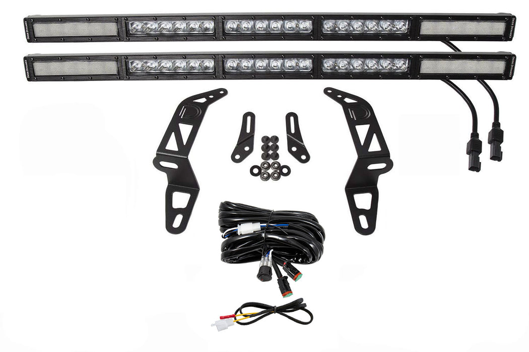 Diode Dynamics - DD6085 - Jeep 2018-2021 SS30 Bumper LED Kit White Combo Dual