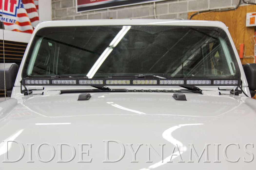 Diode Dynamics - DD6104 - Jeep 2018-2021 SS50 Hood LED Kit White Driving