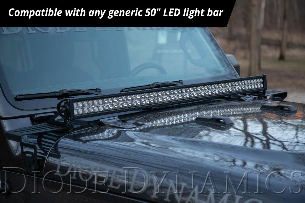 Diode Dynamics - DD6104 - Jeep 2018-2021 SS50 Hood LED Kit White Driving