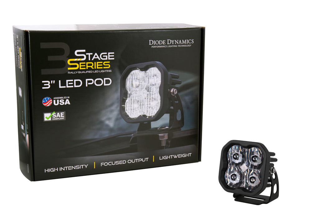 Diode Dynamics - DD6130S - SS3 LED Pod Pro White SAE Fog Standard (single)