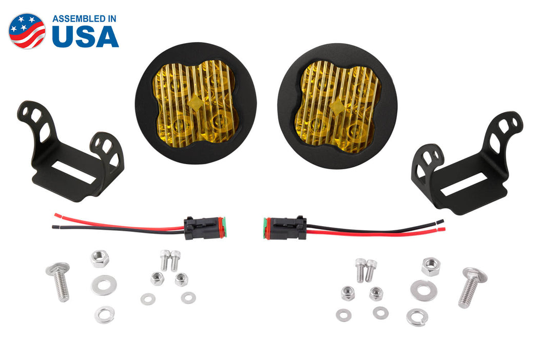 Diode Dynamics - DD6150P - SS3 LED Pod Pro Yellow SAE Fog Round (pair)