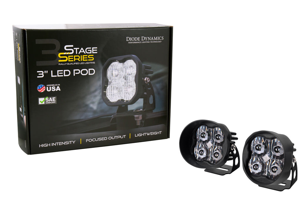 Diode Dynamics - DD6164P - SS3 LED Pod Pro White SAE Driving Angled (pair)