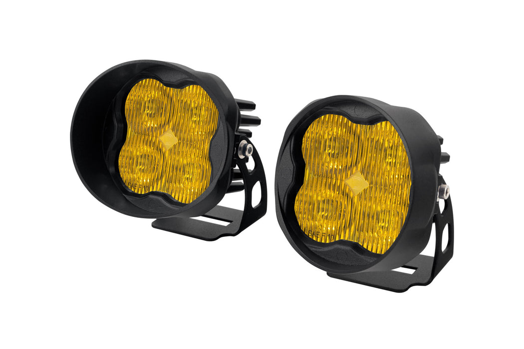 Diode Dynamics - DD6173P - SS3 LED Pod Pro Yellow SAE Fog Angled (pair)