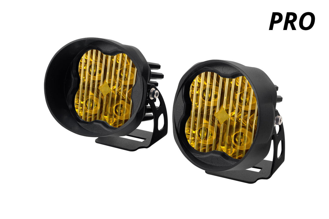 Diode Dynamics - DD6173P - SS3 LED Pod Pro Yellow SAE Fog Angled (pair)