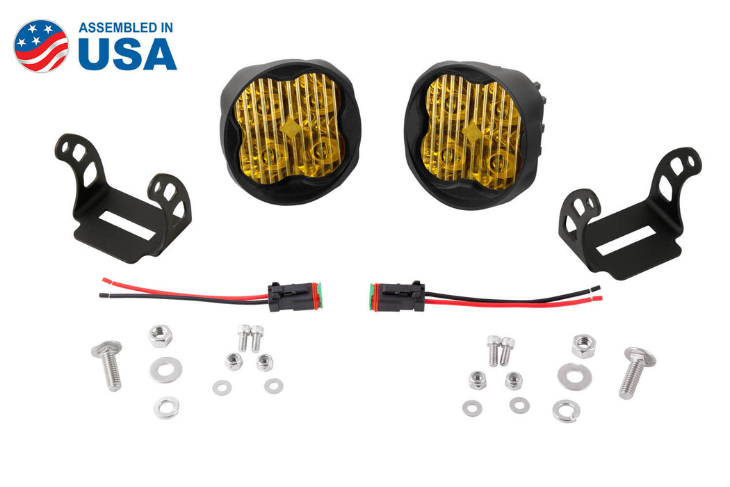 Diode Dynamics - DD6173P - SS3 LED Pod Pro Yellow SAE Fog Angled (pair)