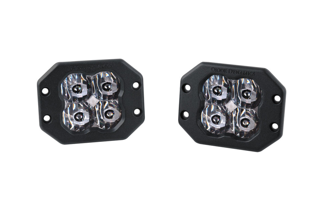 Diode Dynamics - DD6208P - SS3 LED Pod Pro White SAE Driving Flush (pair)