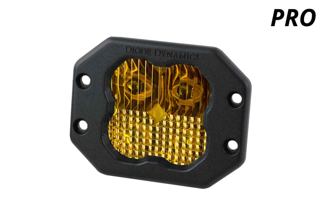 Diode Dynamics - DD6212S - SS3 LED Pod Pro Yellow Driving Flush (single)