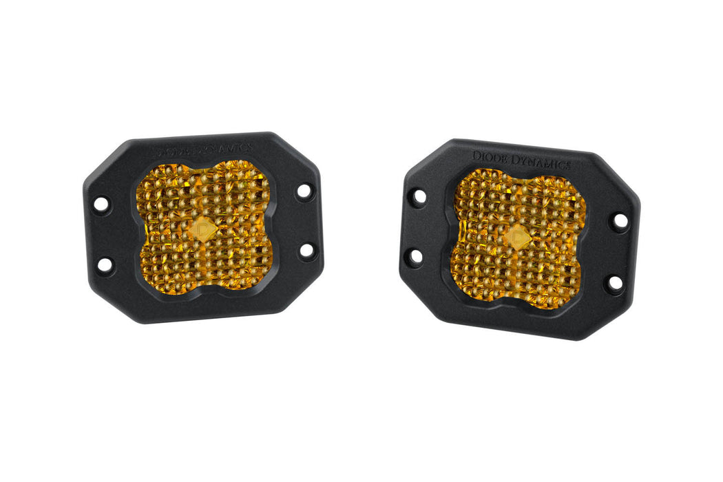 Diode Dynamics - DD6213P - SS3 LED Pod Pro Yellow Flood Flush (pair)