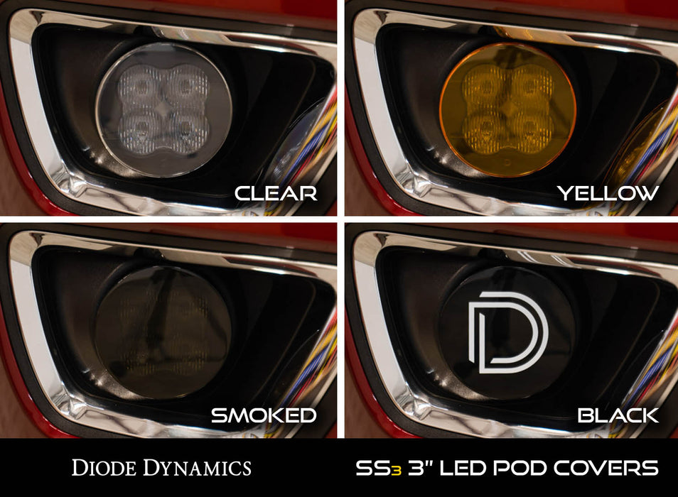 Diode Dynamics - DD6262 - SS3 LED Pod Cover Standard Smoked