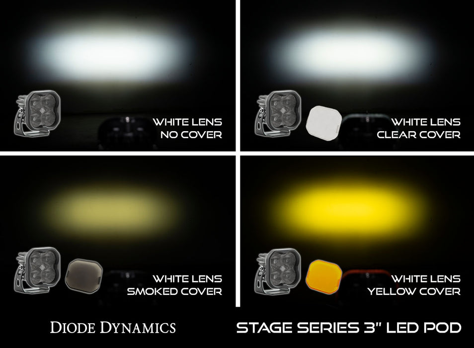 Diode Dynamics - DD6262 - SS3 LED Pod Cover Standard Smoked