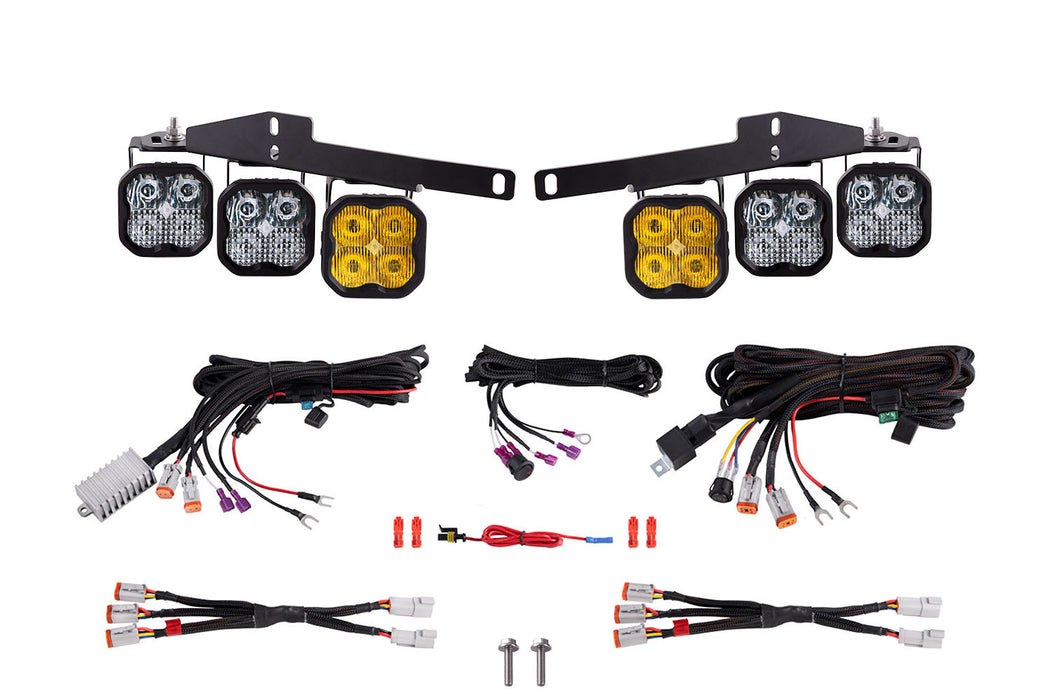 Diode Dynamics - DD6365 - Raptor 2017 SS3 LED Fog Kit Yellow Sport