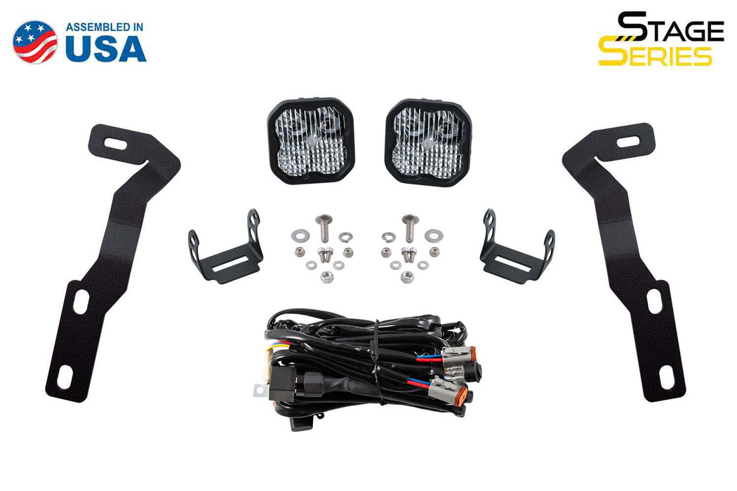 SS3 LED Ditch Light Kit For 2016-2021 Tacoma Pro White Combo