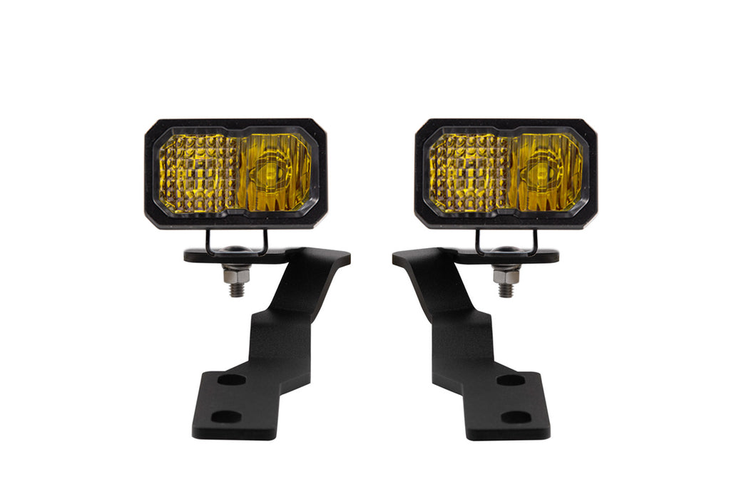 SSC2 LED Ditch Light Kit For 16-21 Toyota Tacoma Pro Yellow Combo