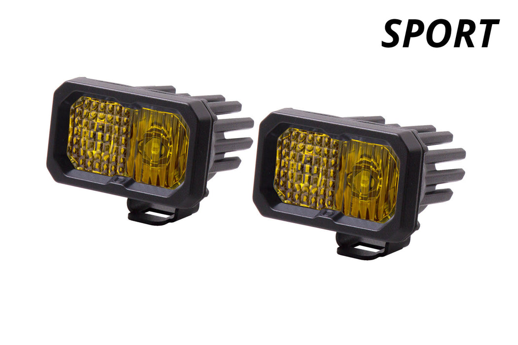 Diode Dynamics - Stage Series 2in Sport Yellow Combo Standard ABL (pair)