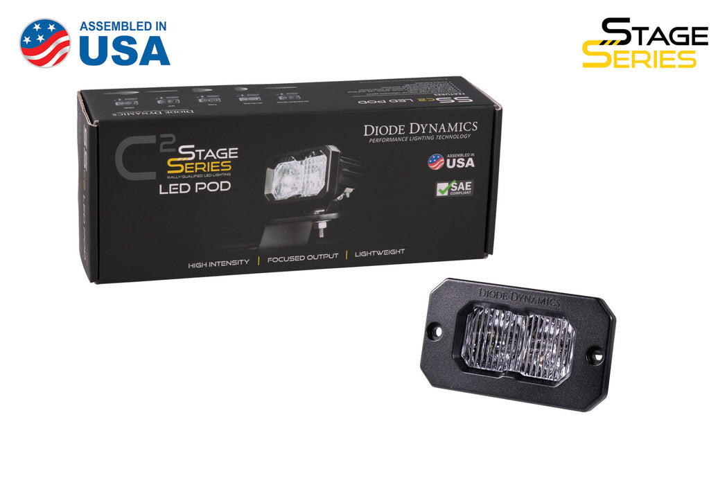 Diode Dynamics - SSC2 Sport White Fog Flush WBL (one)