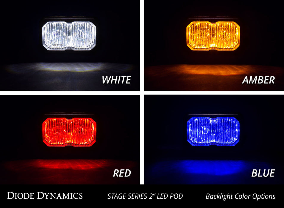 Diode Dynamics - SSC2 Sport White Fog Flush WBL (one)