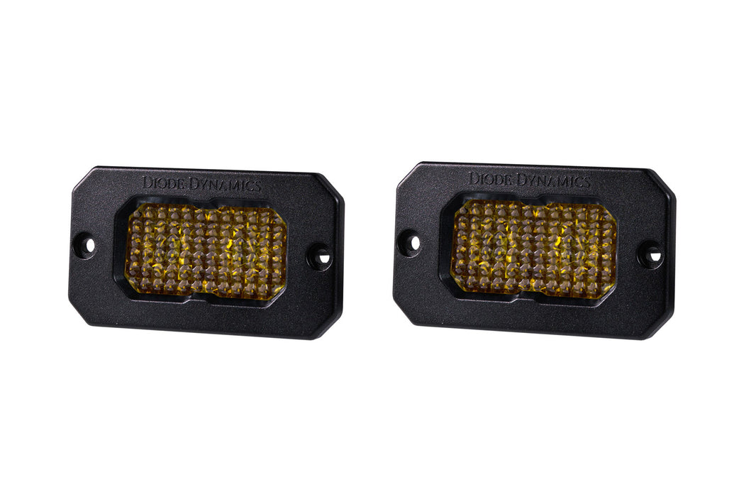 Diode Dynamics - SSC2 Pro Yellow Flood Flush ABL (pair)