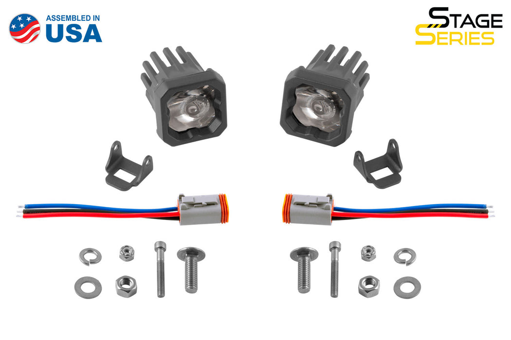 Diode Dynamics - Stage Series C1 LED Pod Pro White Wide Standard BBL (pair)