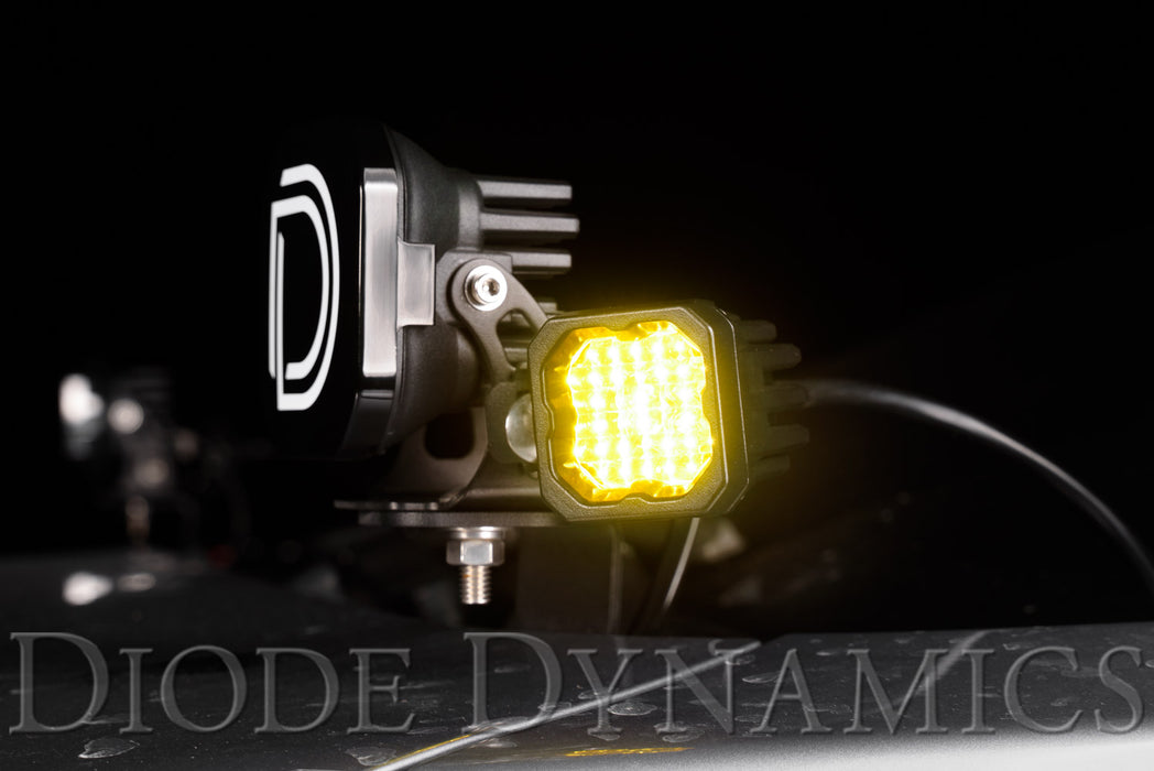 Diode Dynamics - Stage Series C1 LED Pod Pro Yellow Wide Standard ABL (pair)