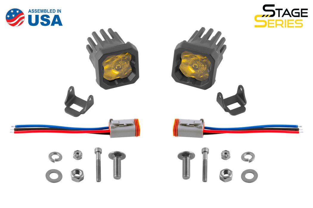 Diode Dynamics - Stage Series C1 LED Pod Pro Yellow Wide Standard ABL (pair)