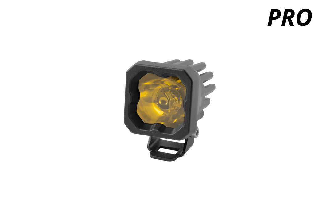 Diode Dynamics - Stage Series C1 LED Pod Pro Yellow Wide Standard ABL (single)