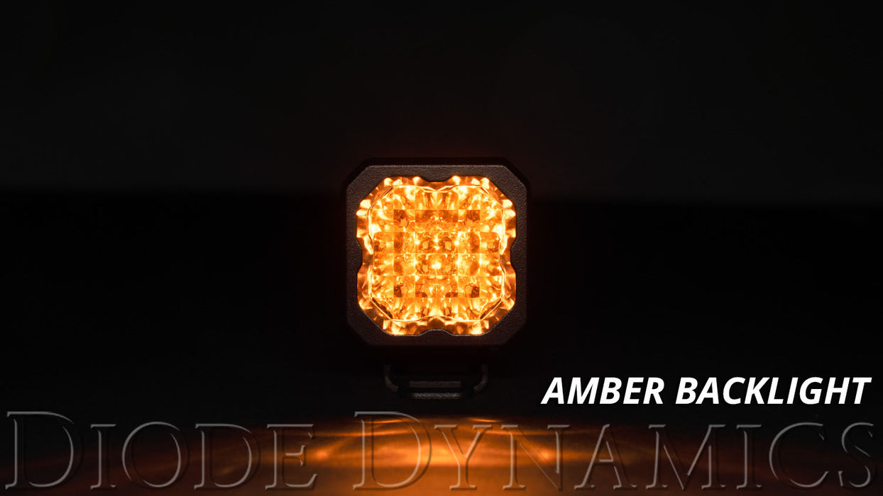 Diode Dynamics - Stage Series C1 LED Pod Pro Yellow Wide Standard ABL (single)