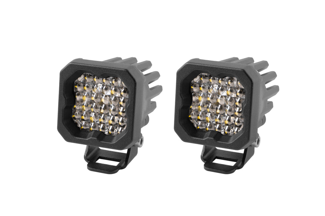 Diode Dynamics - Stage Series C1 LED Pod Pro White Flood Standard WBL (pair)