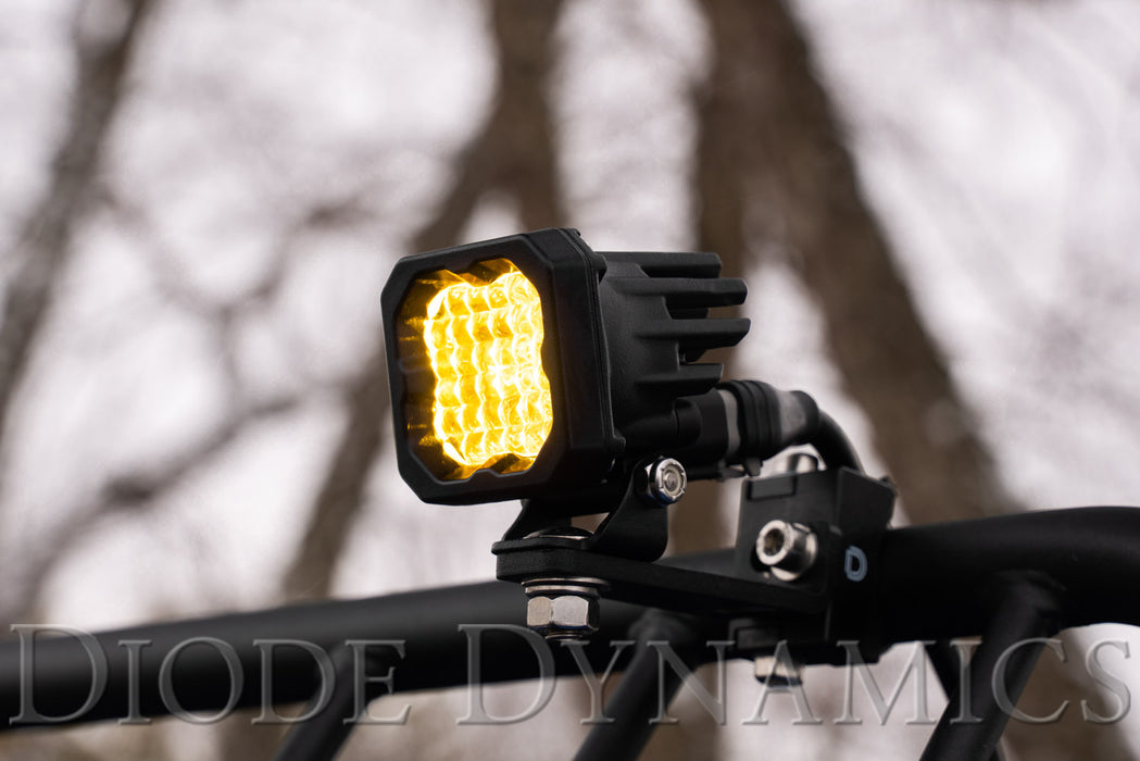 Diode Dynamics - Stage Series C1 LED Pod Pro Yellow Flood Standard ABL (single)