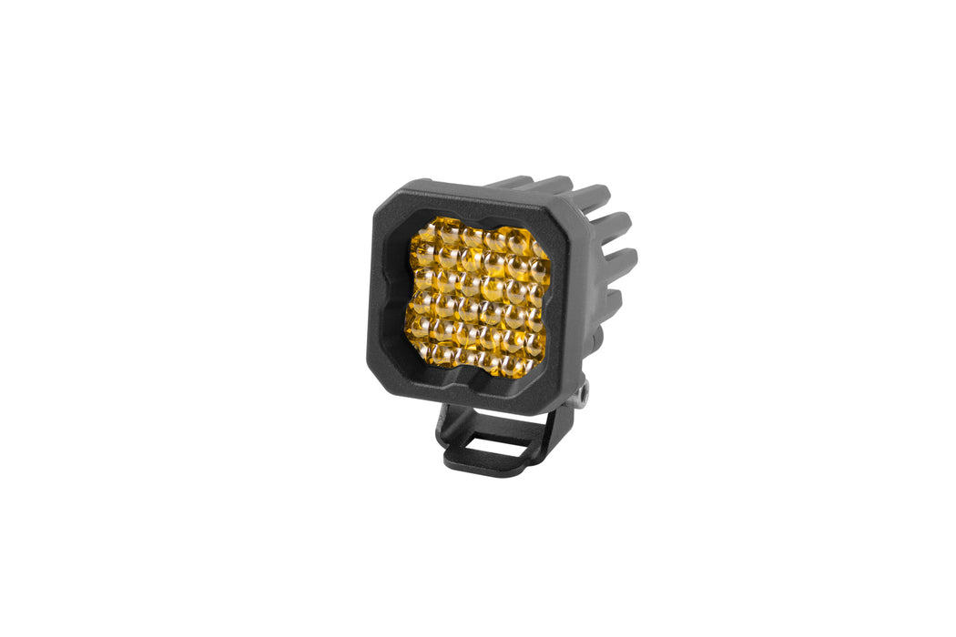 Diode Dynamics - Stage Series C1 LED Pod Pro Yellow Flood Standard ABL (single)