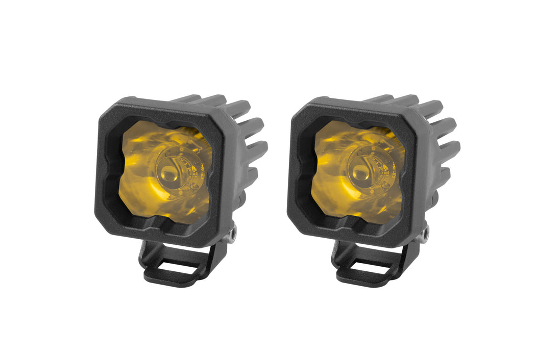 Diode Dynamics - Stage Series C1 LED Pod Pro Yellow Spot Standard ABL (pair)