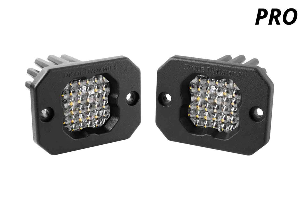 Diode Dynamics - Stage Series C1 LED Pod Pro White Flood Flush RBL (pair)