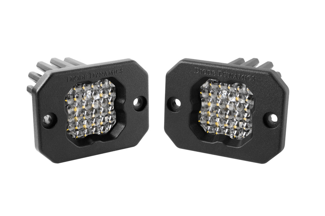 Diode Dynamics - Stage Series C1 LED Pod Pro White Flood Flush RBL (pair)