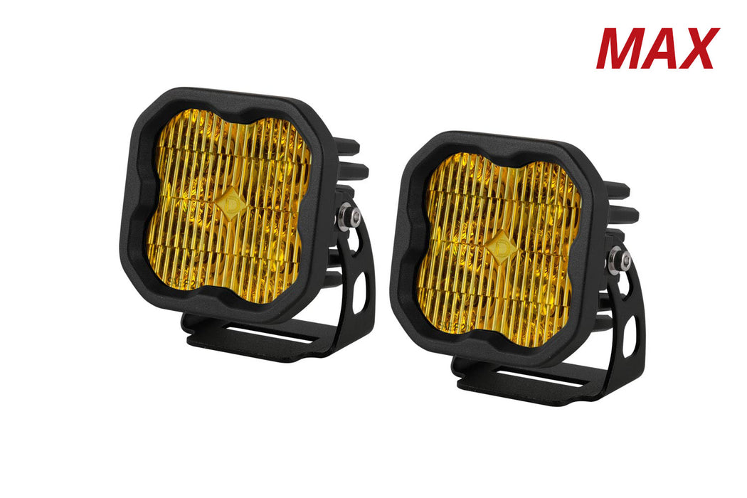 Diode Dynamics - DD6492P - SS3 LED Pod Max Yellow SAE Fog Standard (pair)