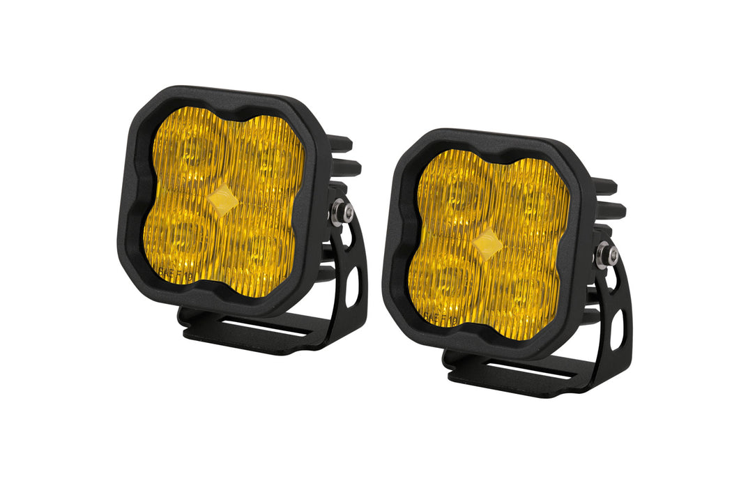 Diode Dynamics - DD6492P - SS3 LED Pod Max Yellow SAE Fog Standard (pair)