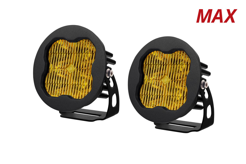 Diode Dynamics - DD6495P - SS3 LED Pod Max Yellow SAE Fog Round (pair)