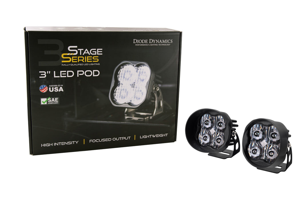 Diode Dynamics - DD6500S - SS3 LED Pod Max White SAE Fog Angled LH (single)