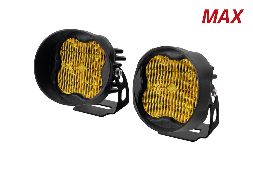 Diode Dynamics - DD6502P - SS3 LED Pod Max Yellow SAE Fog Angled (pair)