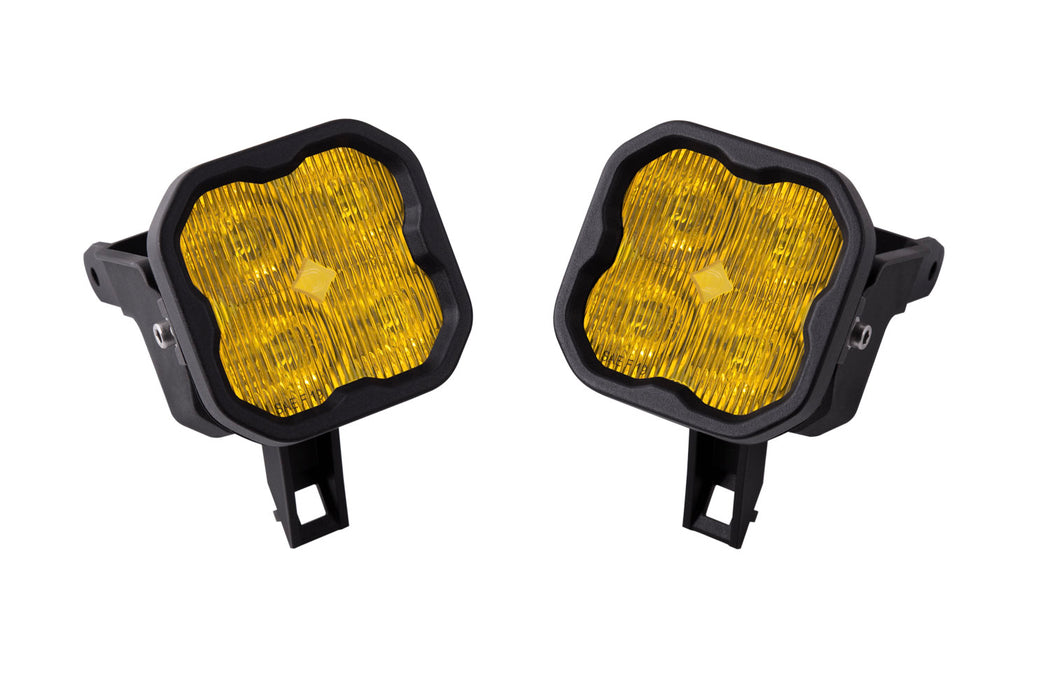 Diode Dynamics - SS3 Type SDX LED Fog Light Kit Pro Yellow SAE Fog