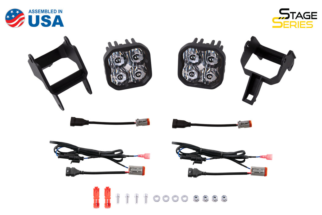 Diode Dynamics - SS3 Type SDX LED Fog Light Kit Pro Yellow SAE Fog