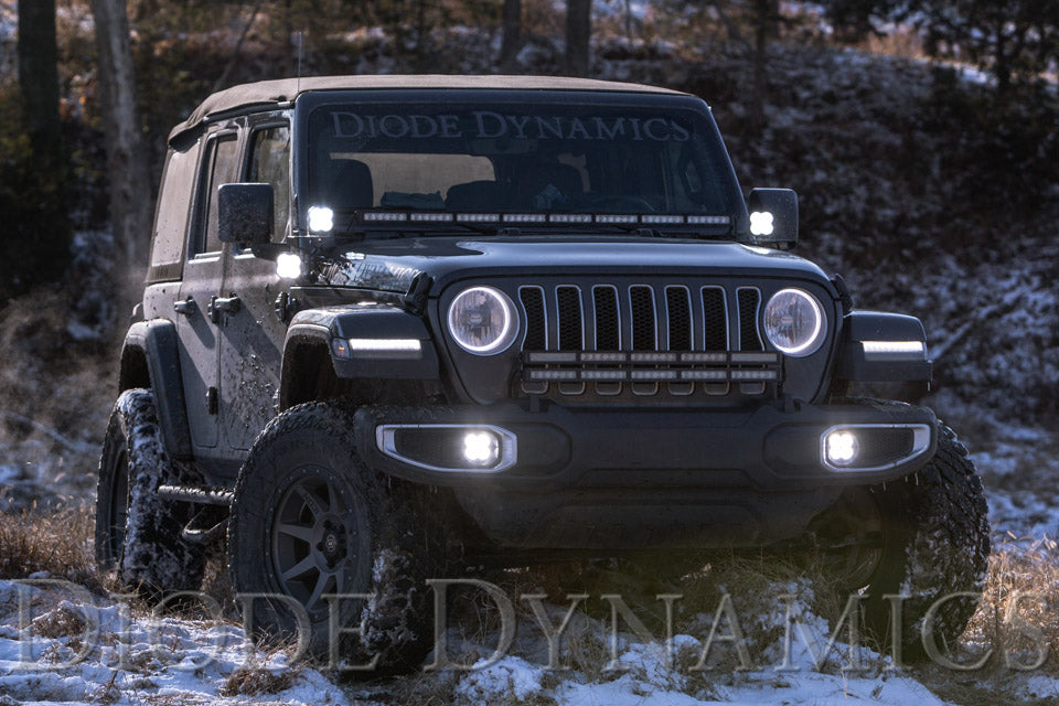 Diode Dynamics - SS3 Cowl Kit For 2018+ Jeep Wrangler/Gladiator White Pro