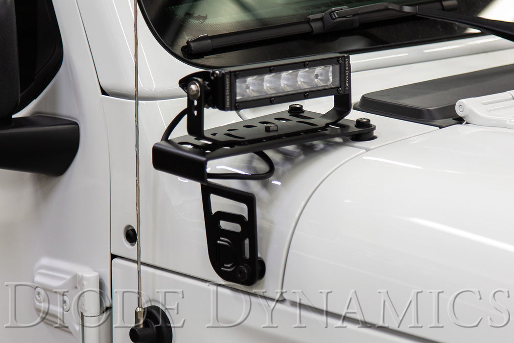 Diode Dynamics - SS3 Cowl Kit For 2018+ Jeep Wrangler/Gladiator White Pro